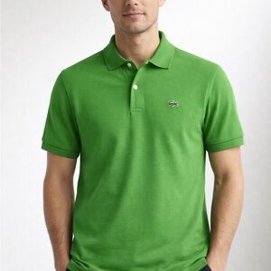 Lacoste Green Classic Polo Shirt Size 5 Medium Crocodile Logo